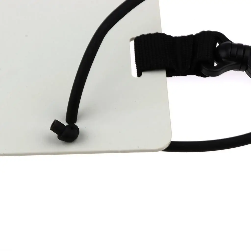 Tablero de pizarra para escritura subacuática de buceo con clip giratorio y lápiz