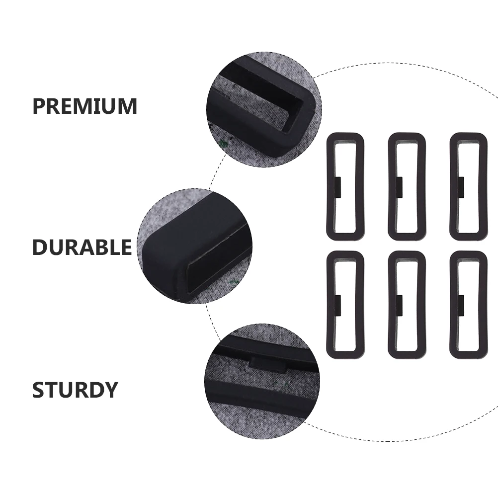 

6pcs Silicone Watch B Durable Keeper Loops for Smart Watch Strap Accessories Compatible Wristb Replacement