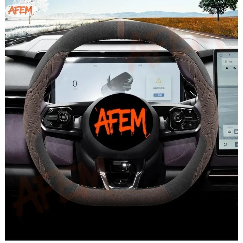 For Haobo A800 GT/HT/HL 2025 Steering Wheel Cover Ultra-thin anti-slip Sweat-absorbent Plush Handle Cover Winter Car Accessories