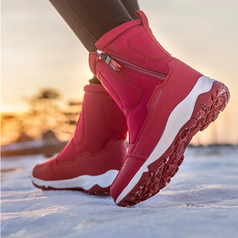 Platform Boots woman Snow Boots Ankle Plush Warm Thicken Winter Shoes Male 2023 New Comfortable Non-slip Outdoor Booties Shoes