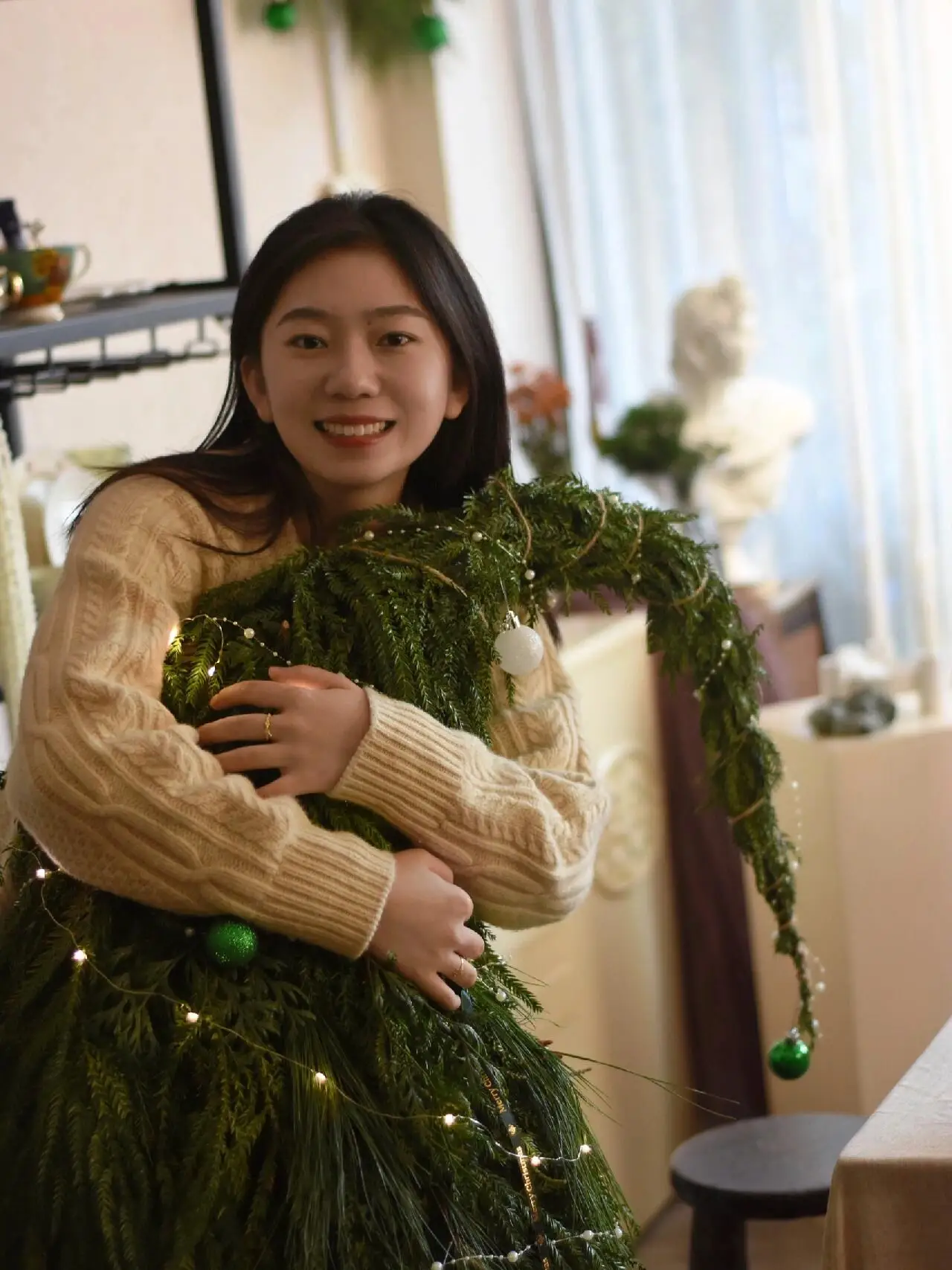 レトロなニットセーターコート レディース 秋冬 カジュアル レイヤード アウター ツイストニット カジュアル スリーブ ラウンドネック ロング...