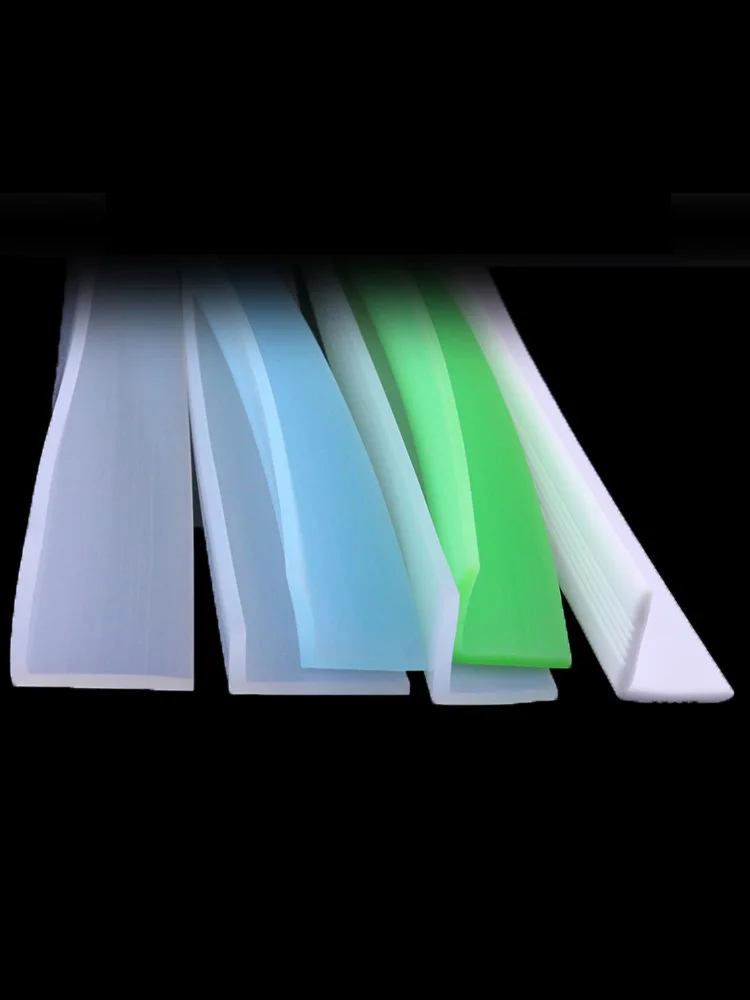 L Type Silicone Sealing Strip Glass Angle Corner Protecor Collision Avoidance Gasket Living Room Decorative Bar Hemming Strips