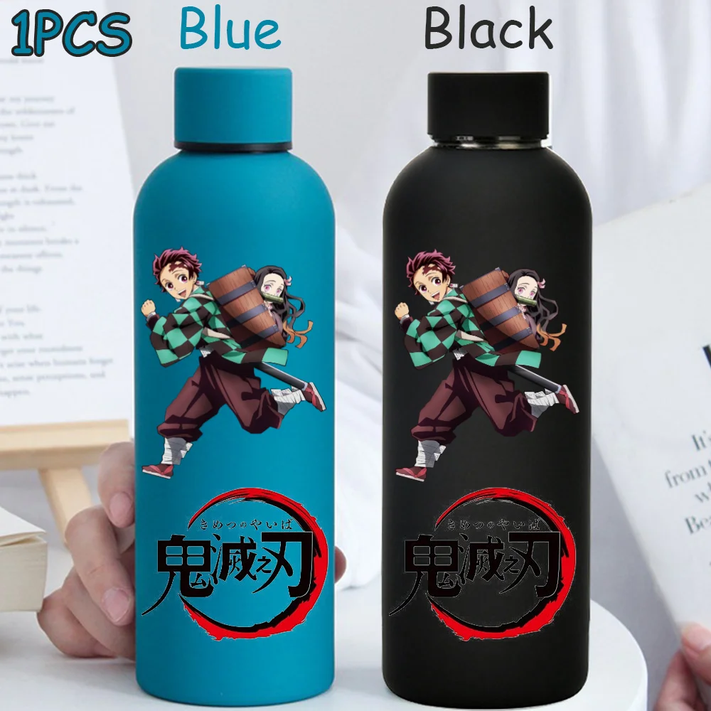Kimetsu No Yaiba 500ML Insulated Water Cup Game Anime Character Paint Small Mouth Bottle Cartoon Large Capacity Drinking Cup view 4