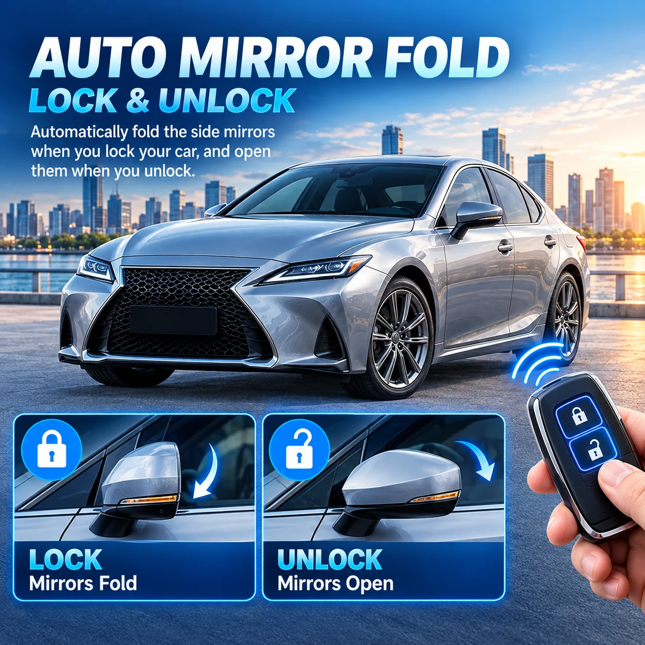automatic-side-mirror-folding-module-for-lexus-is-folds-upon-locking-unfolds-upon-unlocking