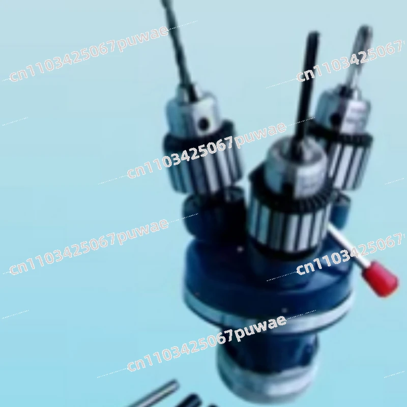 Three-head Drilling, Chafer, Tapping, All-in-one Table Drill Multi-head Multi-position Drill, Fast Manual Rotation