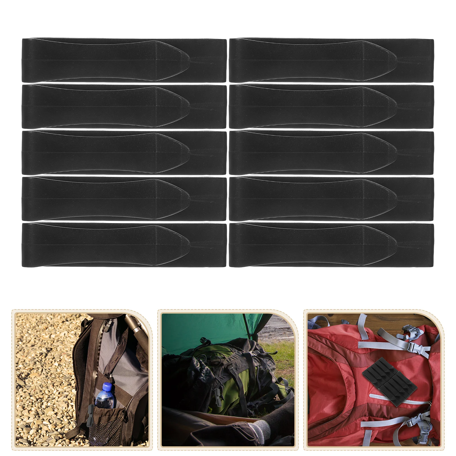

10Pcs Webbing Buckles Belt Clip for Hunting Bags Secure Cords Wires with Smooth Design Heavy Duty Fastening Solution Strap