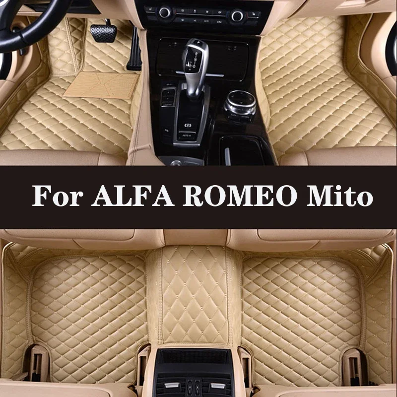 

Full Surround Custom Leather Car Floor Mat For ALFA ROMEO Mito 2009-2016 (Model Year) Car Interior Auto Parts