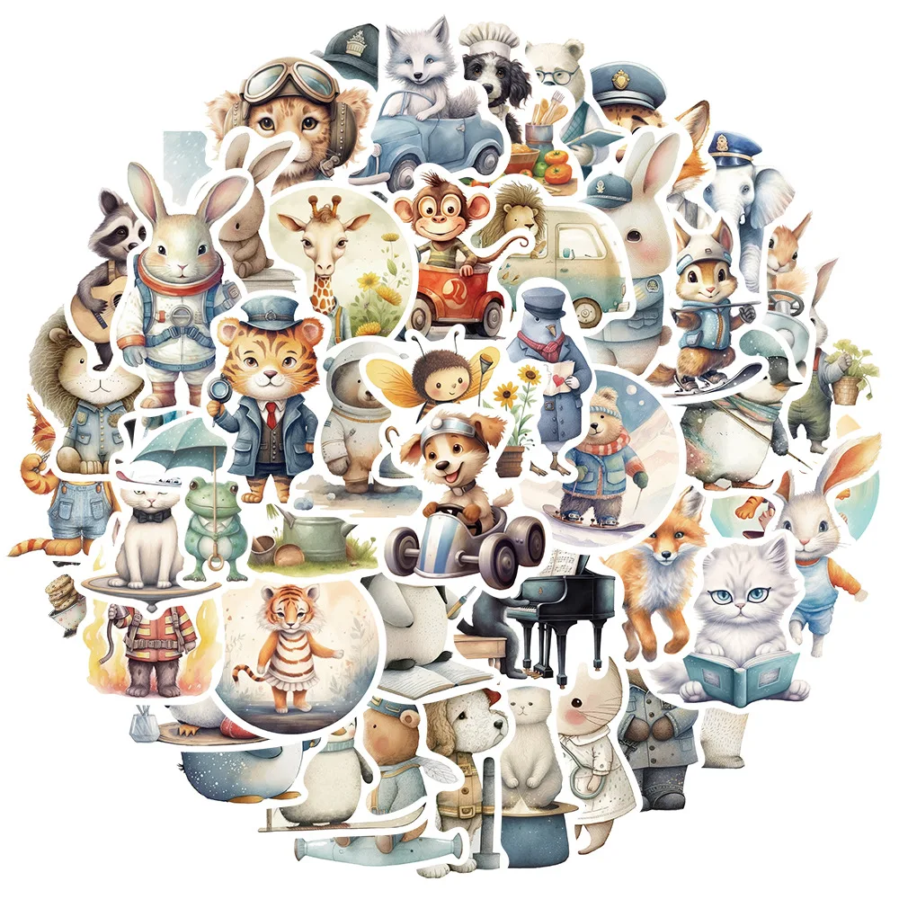 10/30/50Pcs Cartoon animal fairy tale characters Graffiti Stickers Decal For Snowboard Laptop Luggage Car Fridge Car-Styling