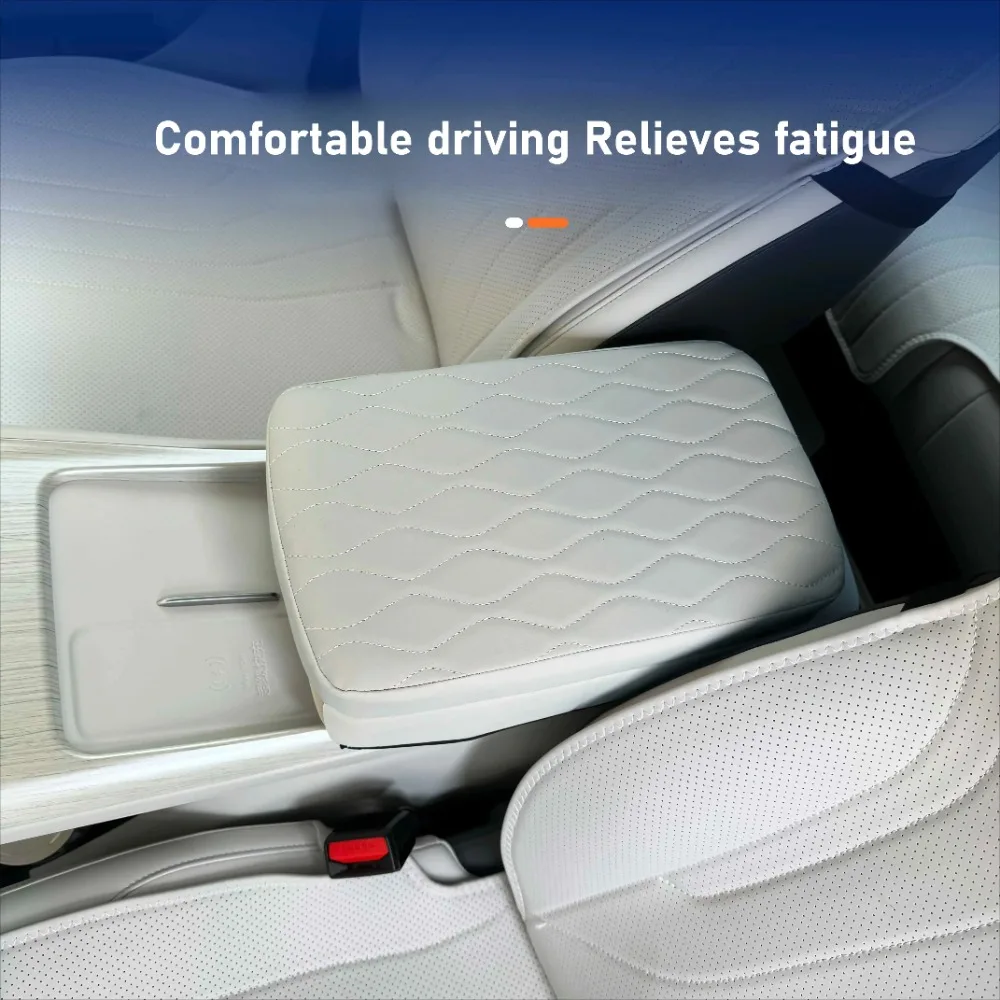 

Car Armrest Box Heighten Pad Leather Central Armrest Protective Cover Car Interior Accessories For Geely Galaxy E5 EX5 E.MAS 7