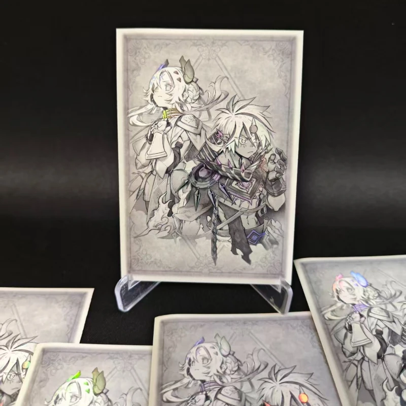 50PCS Yugioh Incredible Ecclesia, les Vertueux et les Chuteaux de Albaz, pochettes pour cartes Yu-Gi-Oh! Étui de protection pour cartes à collectionner OCG Shine