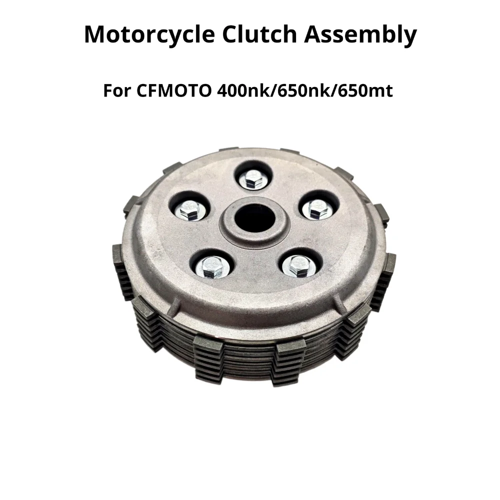 Dla CFmoto 400NK 650NK 650MT 650 NK MT Zestaw tarcz ciernych Płytka stalowa 400 NK Zespół sprzęgła silnika motocyklowego Płytka tarczy