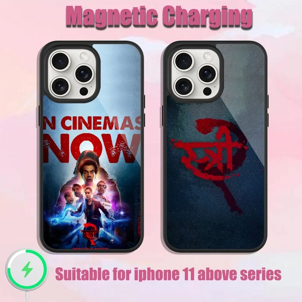 

Movie Street 2Sarkate Ka Aatank Horror Phone Case For iPhone 13 15 11 12 14 Plus Pro Max Glass Charging Magsafe Magnetic Cover