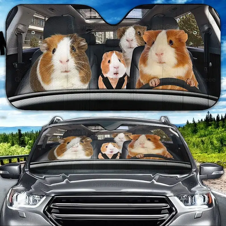 

Guinea Pig Car Sunshade, Guinea Pig Lover, Guinea Pig Car Decoration, Gift For Dad, Guinea Pig Sunshade, Gift For Her