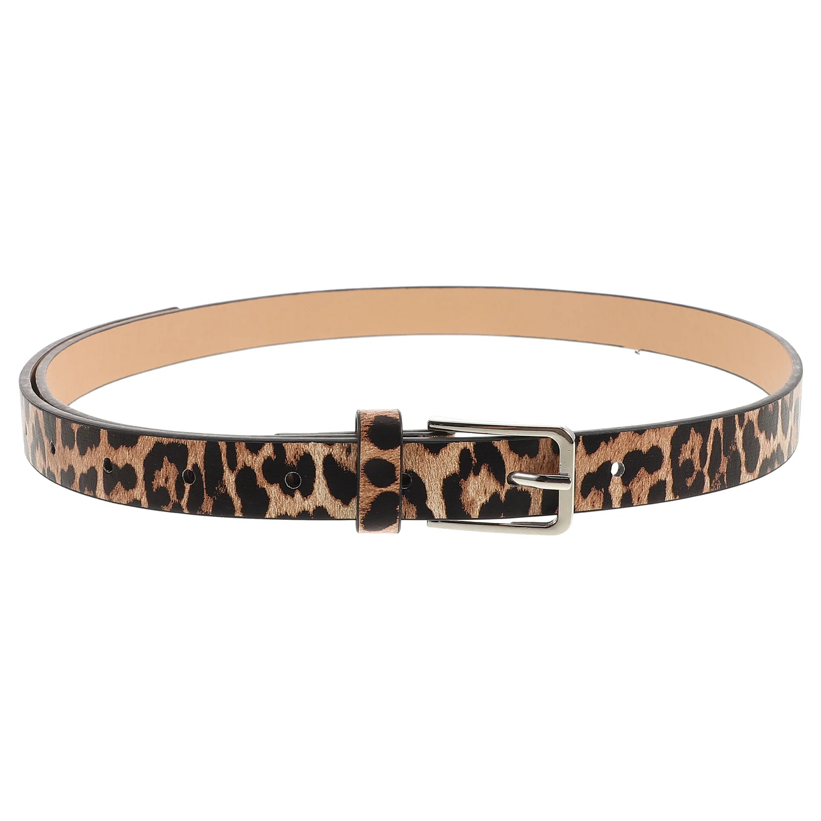 Leopard Print Belt Waist Belts for Women Suspenders Dress PU Wraps Ladies Reversible