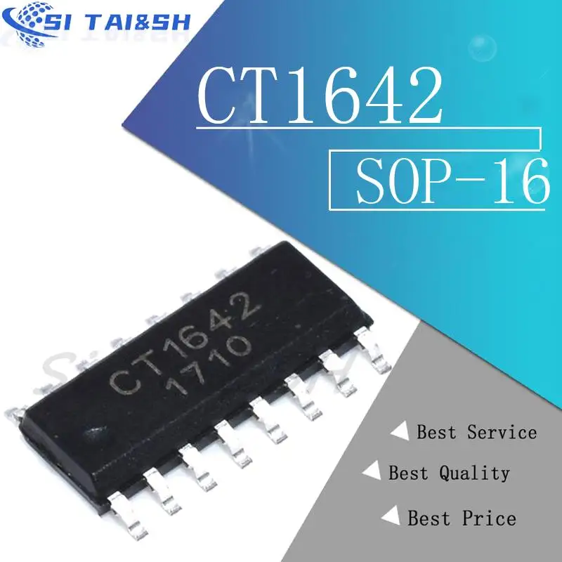 

10pcs CT1642 CT1642D LED Black plastic protective case For SOP-16