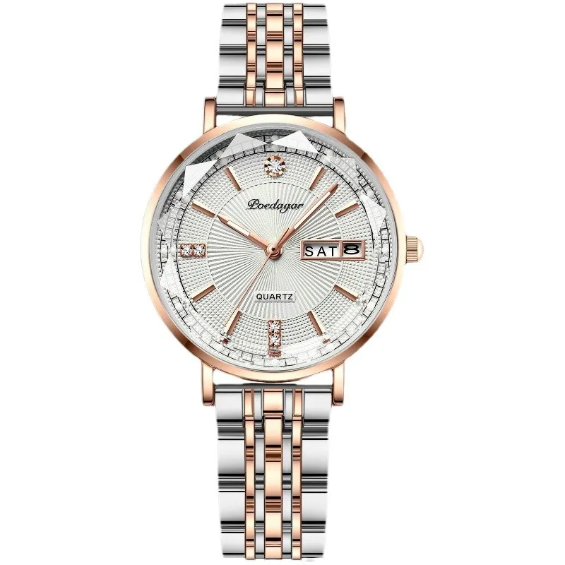 Montre à quartz étanche pour femme avec calendrier, montre-bracelet Shoous pour femme, montre ultra-fine, mode de luxe, cadeau d\'anniversaire