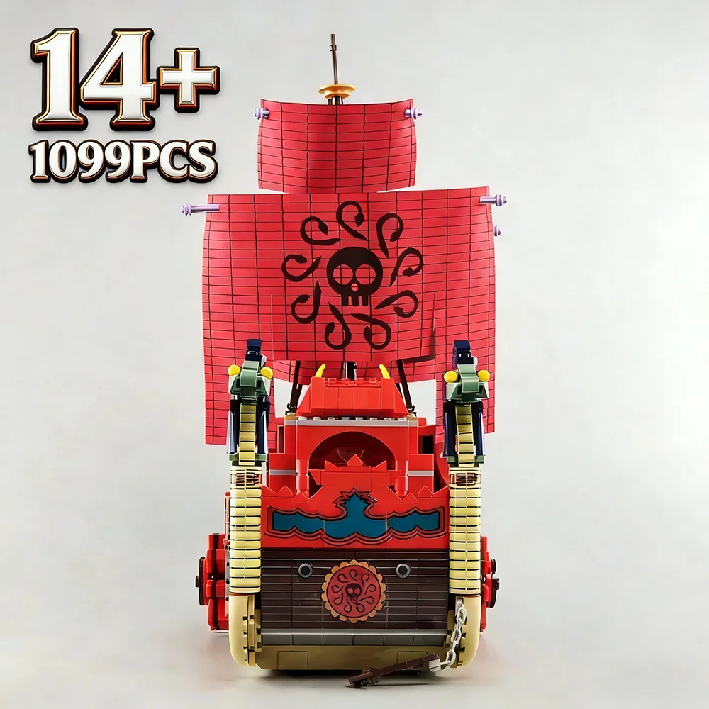 

In-stock 1099pcs Pirate Empress Ship 6296 Building Blocks Yuda Red Sea Vessel Bricks for Adult Kids Friends Christmas Gifts Toys
