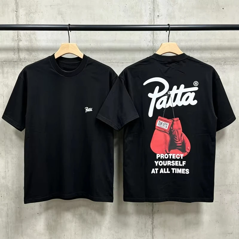 2026 New PATTA Inspired Checkered Soccer Jersey Graphic T-shirt, Oversized Short Sleeve Streetwear Top, Trendy Casual Tee