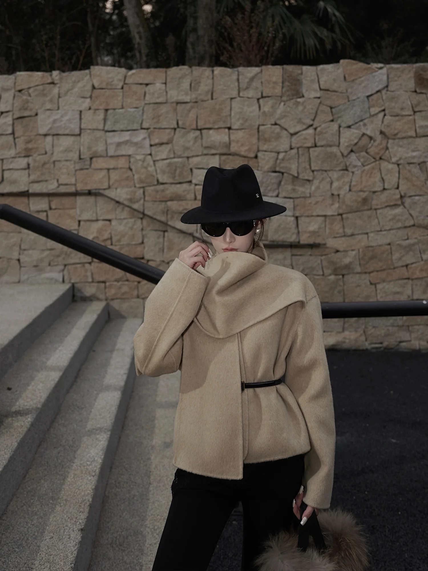 

Original Simple Commuter Faion Pants Ele Versatile Long Sve Winter Women's Suit Tee Piece Set Adult Fem Clothing