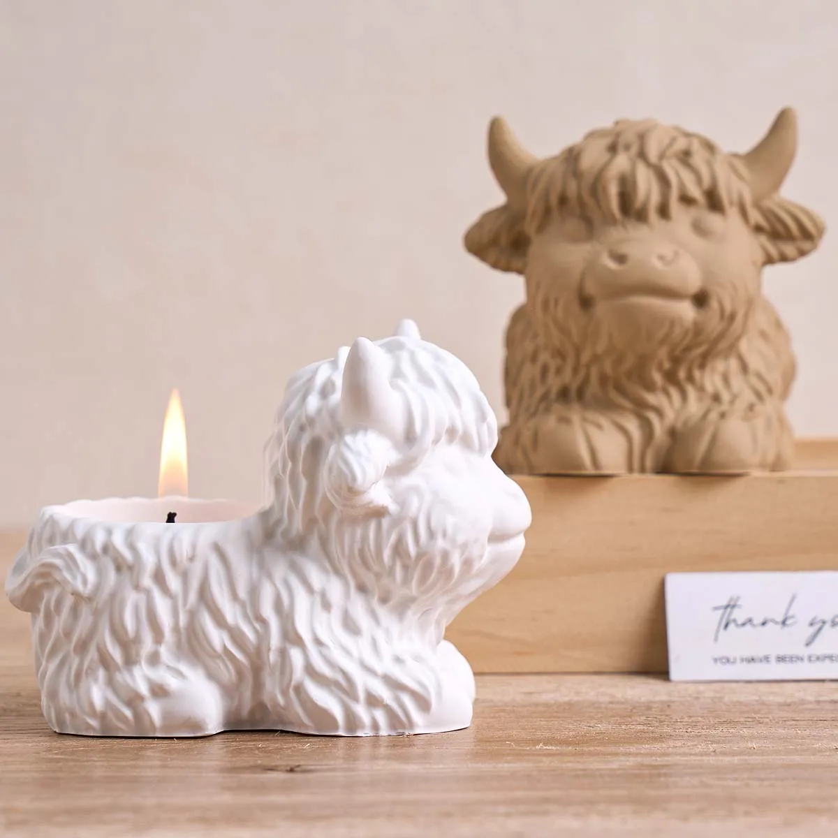 3D Cute Yak Candle …