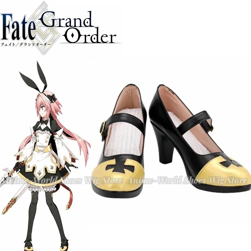 FGO مصير الطلب الكبير صابر أستولفو تأثيري أحذية هالوين كرنفال أحذية مصنوعة حسب الطلب