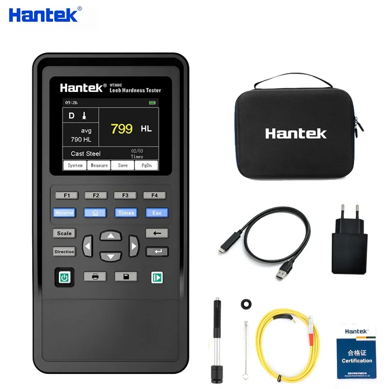 Hantek HT360I цифровой твердомер по металлу по Либу из нержавеющей стали, сплава меди, измеритель твердости для HRC HL HB HV HS HRB