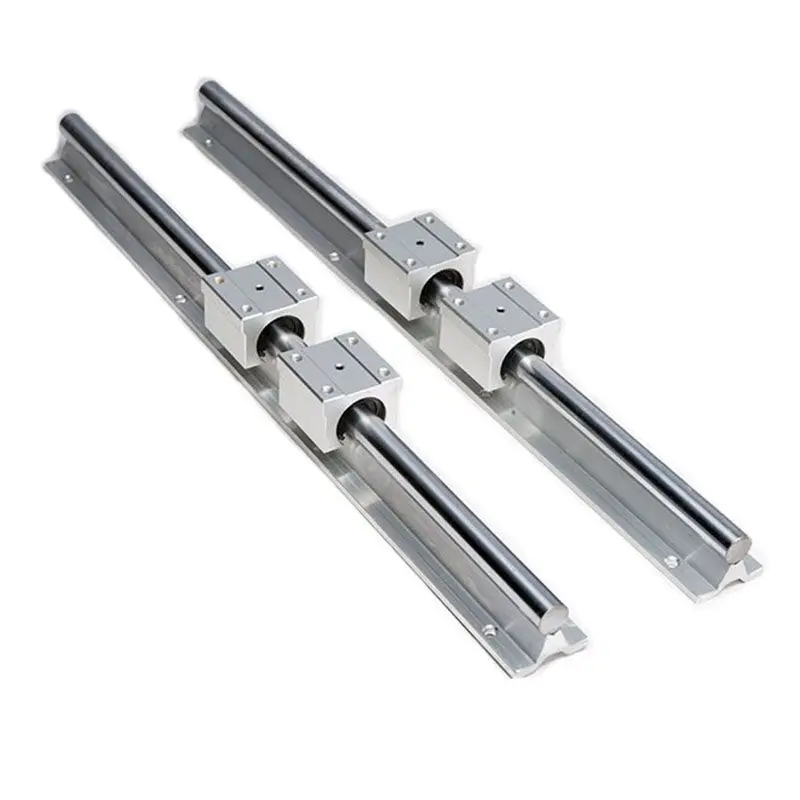 SBR10 Cylindrical Optical Axis Linear Slide Rail Precision Woodworking Rail Slider / Copper Sleeve