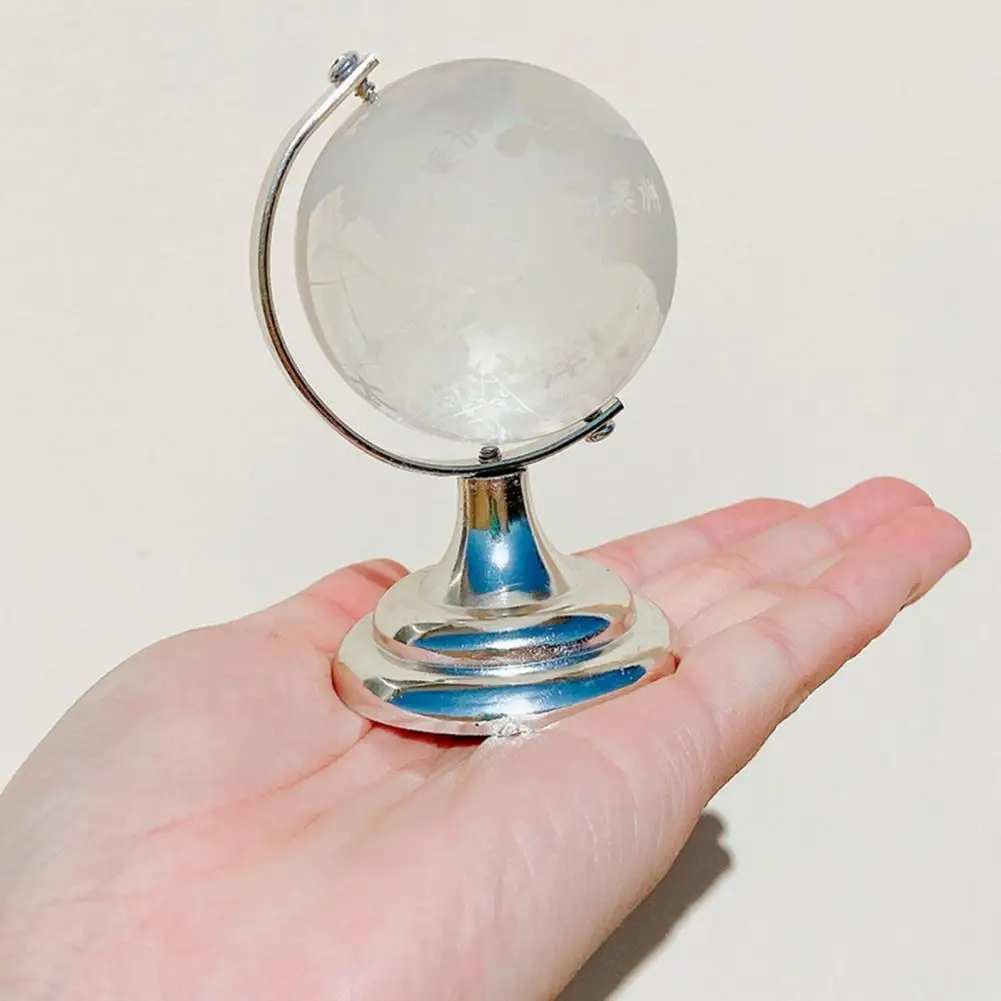 Wereldbol Mini Crystal Globe Transparante Miniatuur Universal Crystal Bal