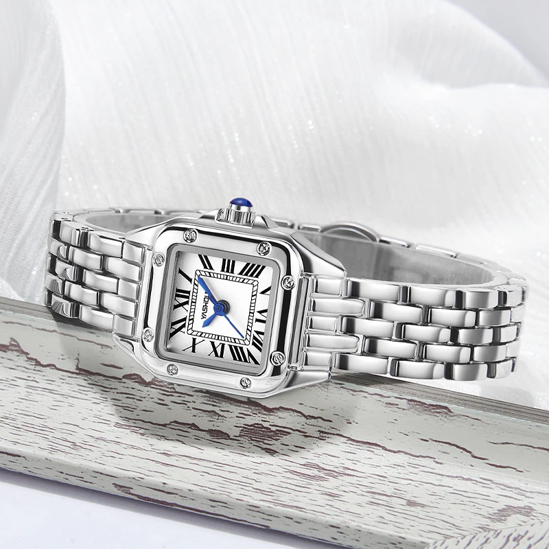 2025 Elegant Fashion Women's Watches Luxury Brand Original Quartz Watch for Ladies Waterproof Stainless Steel Luminous Date