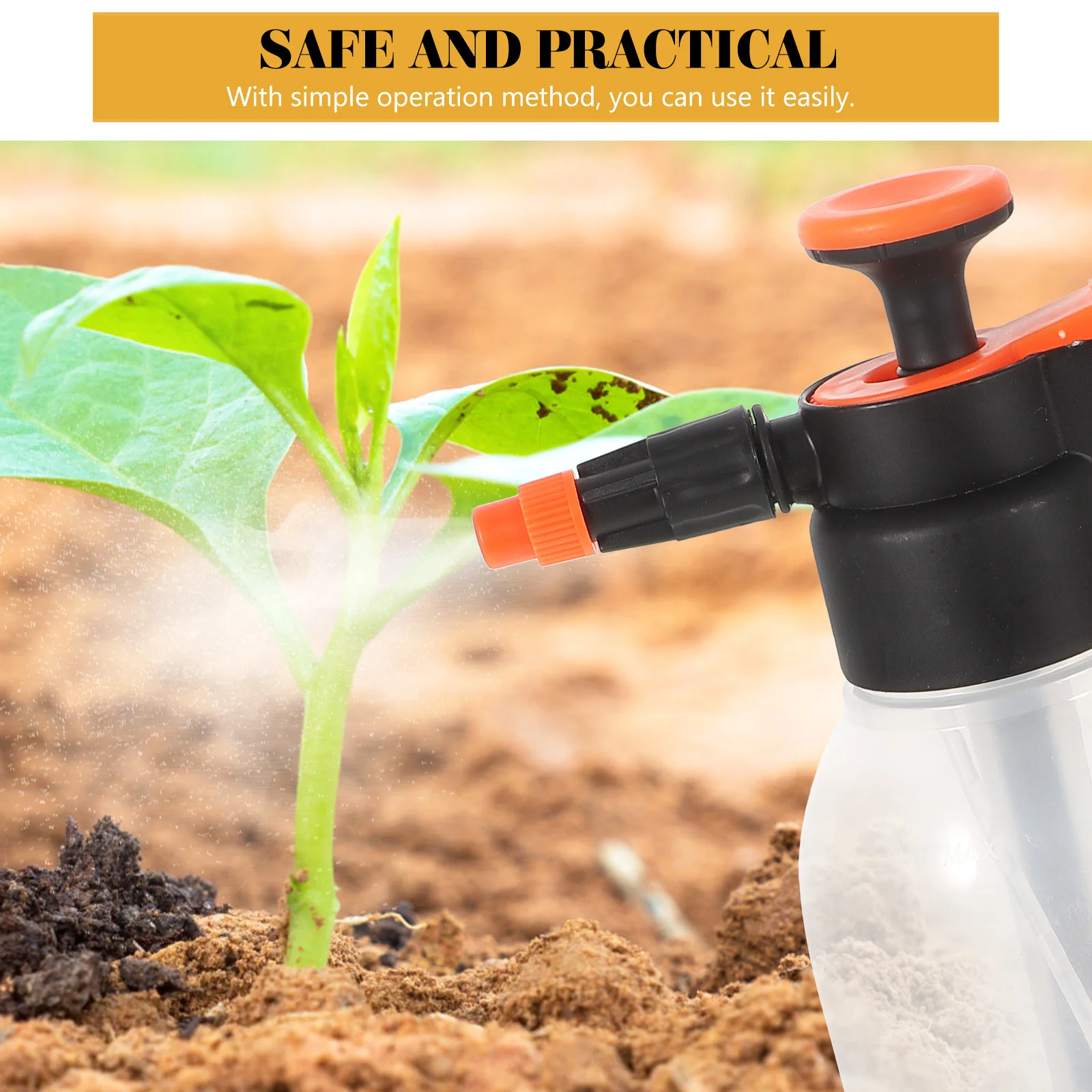 

Manual Air Pressure Spray Pot Watering Bottle Hand Sprayer Can Mister Plant Pump Garden Tool Durable Plastic Simple Operation