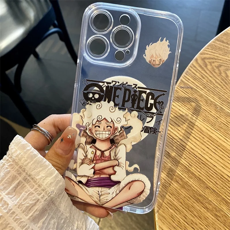 Cute Anime One Piece Soft Phone Case For Magsafe For iPhone 16 15 14 13 12 11 Pro Max Magnetic Wireless Charging Silicone Cover