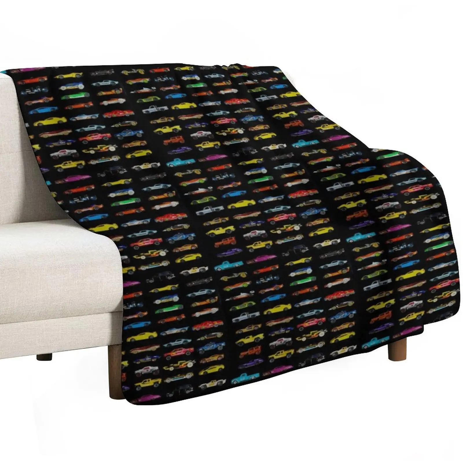 Side CARS - smaller subtle pattern Throw Blanket decorative blankets ands Bed covers Multi-Purpose Summer Luxury Blankets