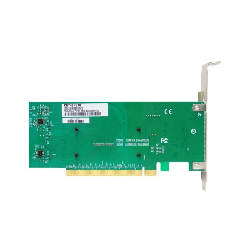 CEACENT CNT42PE16 NVMe Gen4.0 Retimer Adapter, PCIe 4.0 x16 2-Port SFF8654 8I, Support 4*PCIe4.0 NVMe U.2, Need PCIe Bifurcation