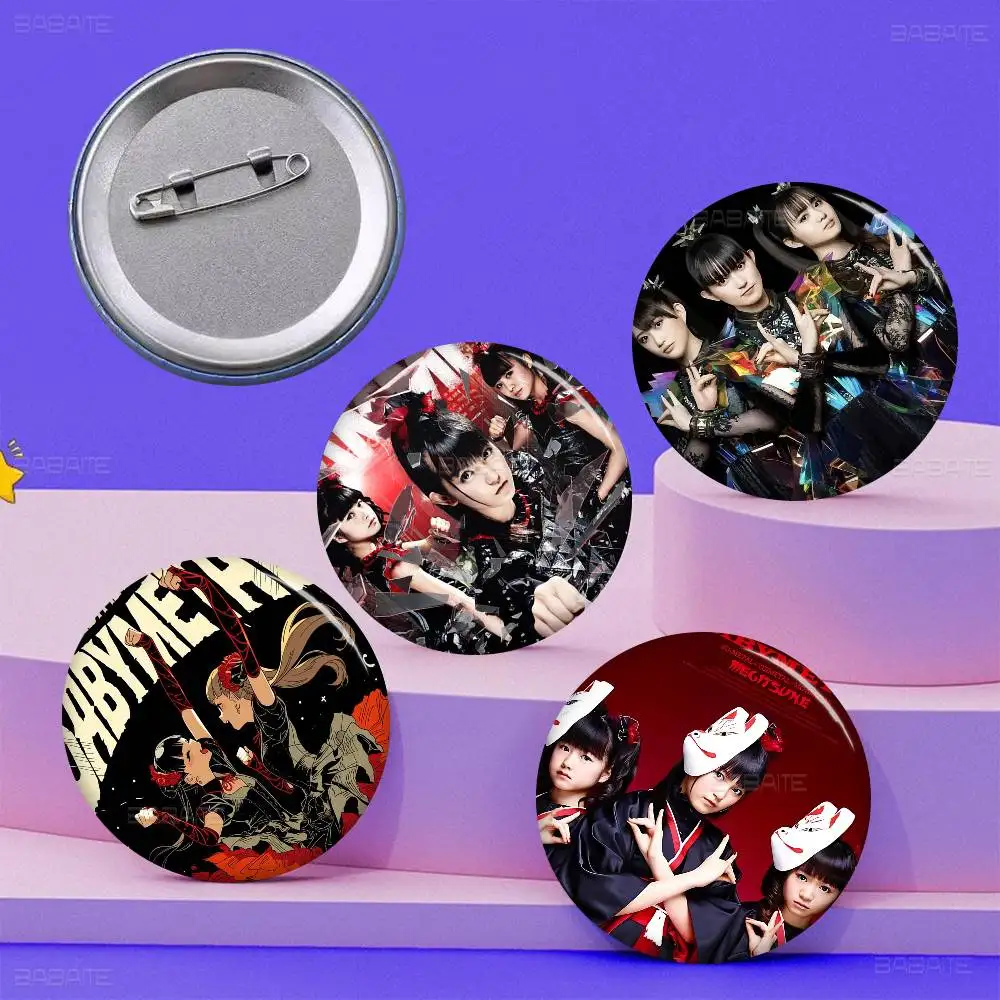 Pop metal band Pop B-BabymetalS Music Anime Brooches Cute Cartoon  Badge Jacket Jeans Lapel Pin Gift Accessorie
