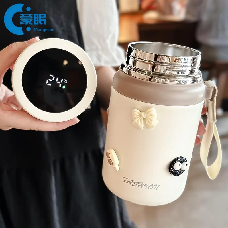 

Умная термочашка большой емкости для офисного использования, высокое эстетическое значение, 2026, новая модель, изолированная бутылка для воды из нержавеющей стали