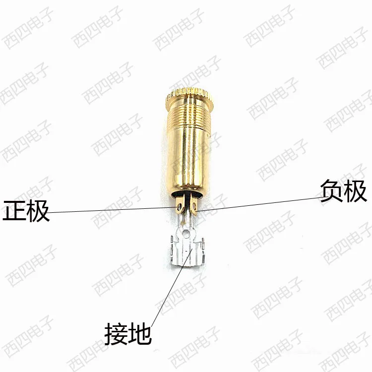 5 Pieces NYS240LBG Gold-plated 3.5 Stereo Headphone Female Socket with Small Three Pin Tail Hole 6.5mm