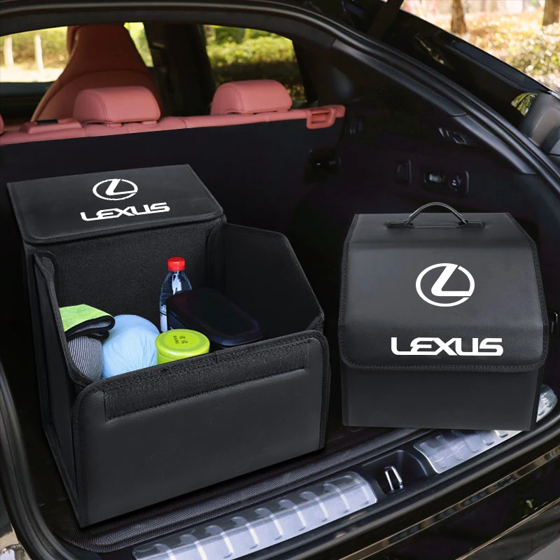 Car Storage Bag Organizer Vehicle Foldable Trunk Box For Lexus LS LC RZ IS350 ES300 GS350 CT200h GX460 LX570 RX500h NX300 UX260