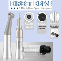 NSK FX25 FX65 Dental 1:1 Direct Drive Contra Angle Mini Head Low Speed Handpiece Dentistry Against Contra Angle Polishing Tools