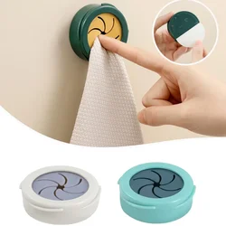 Self Adhesive Towel Holder Wall Mounted Strong Towel Hook Punch-free Rag Dishcloth Clip Organizer Storage Racks  Kitchen Tools