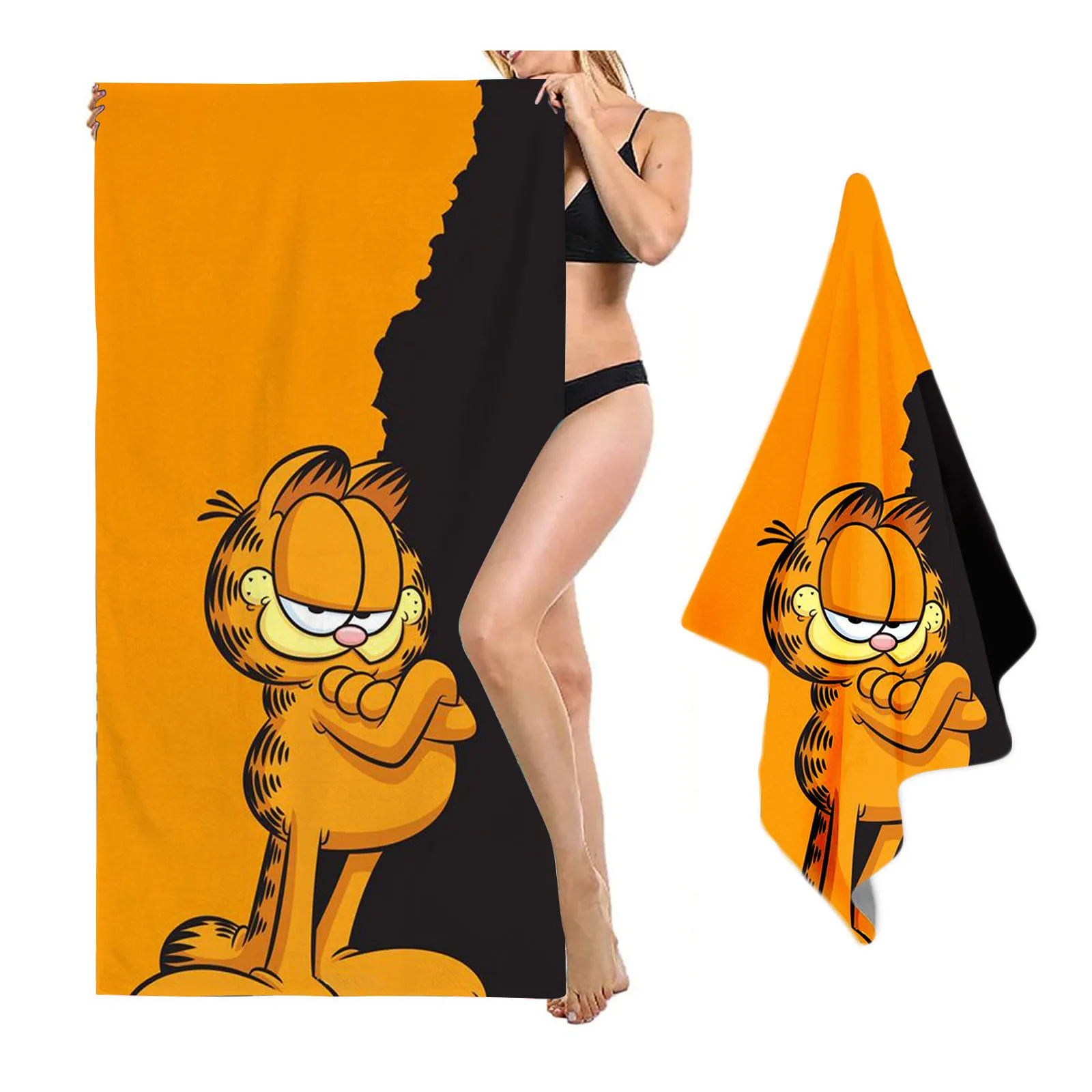 Garfield Microfiber Home  Hair Towel Sauna Towels Bathroom Bath & Shower Items Beach Bath Quick Dry Cotton 100% Shower