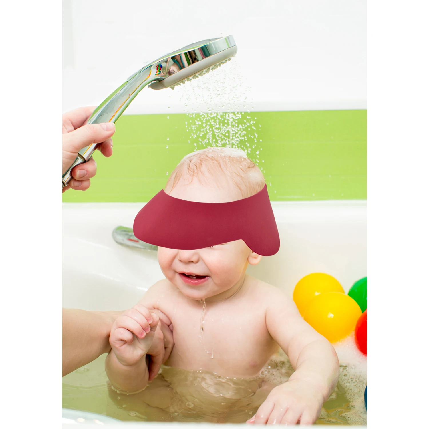 Red Color Bath Visor