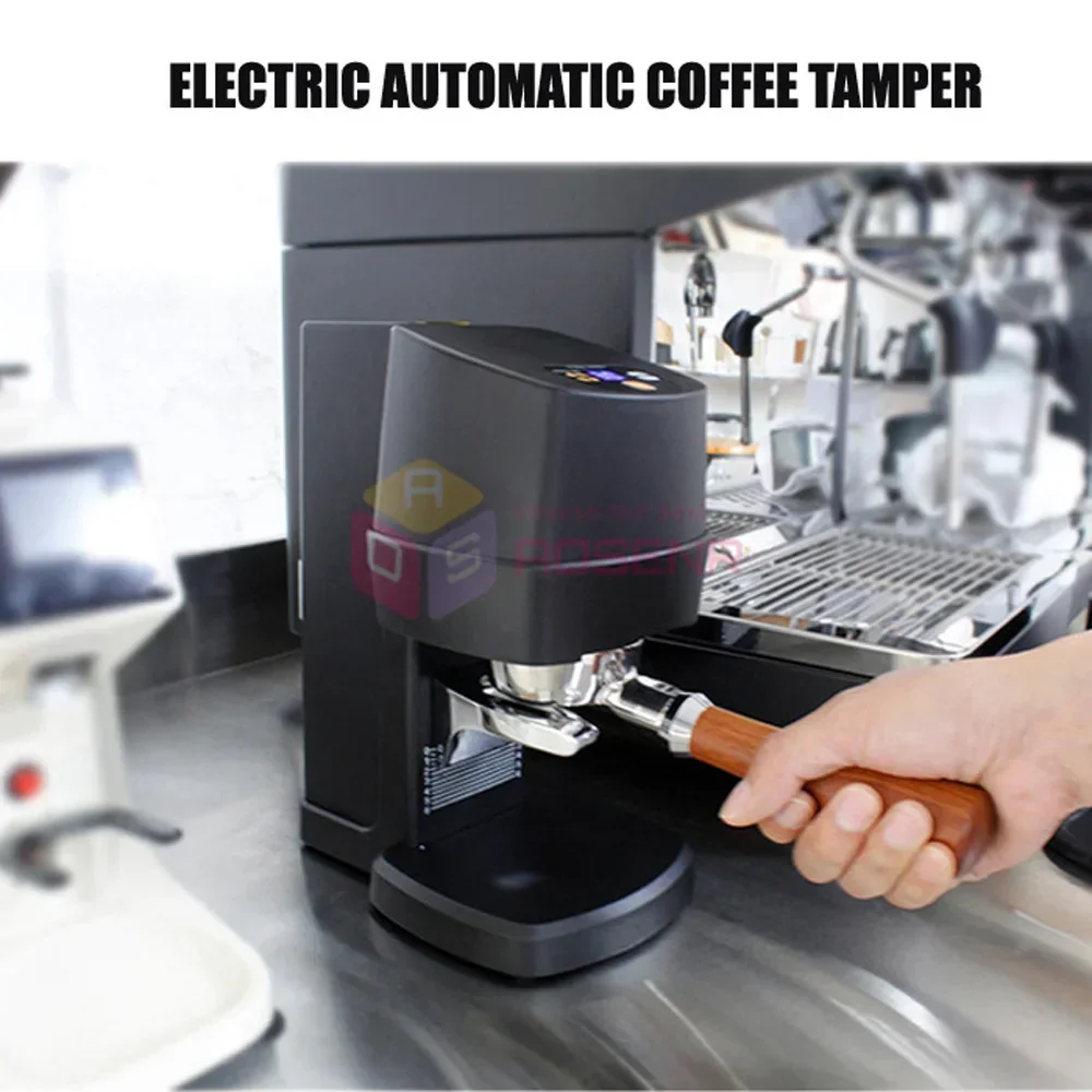 

Автоматический электрический пресс для кофейных гранул из нержавеющей стали с блоком питания, инструмент для приготовления кофе, электрический темпер для кофе 58 мм