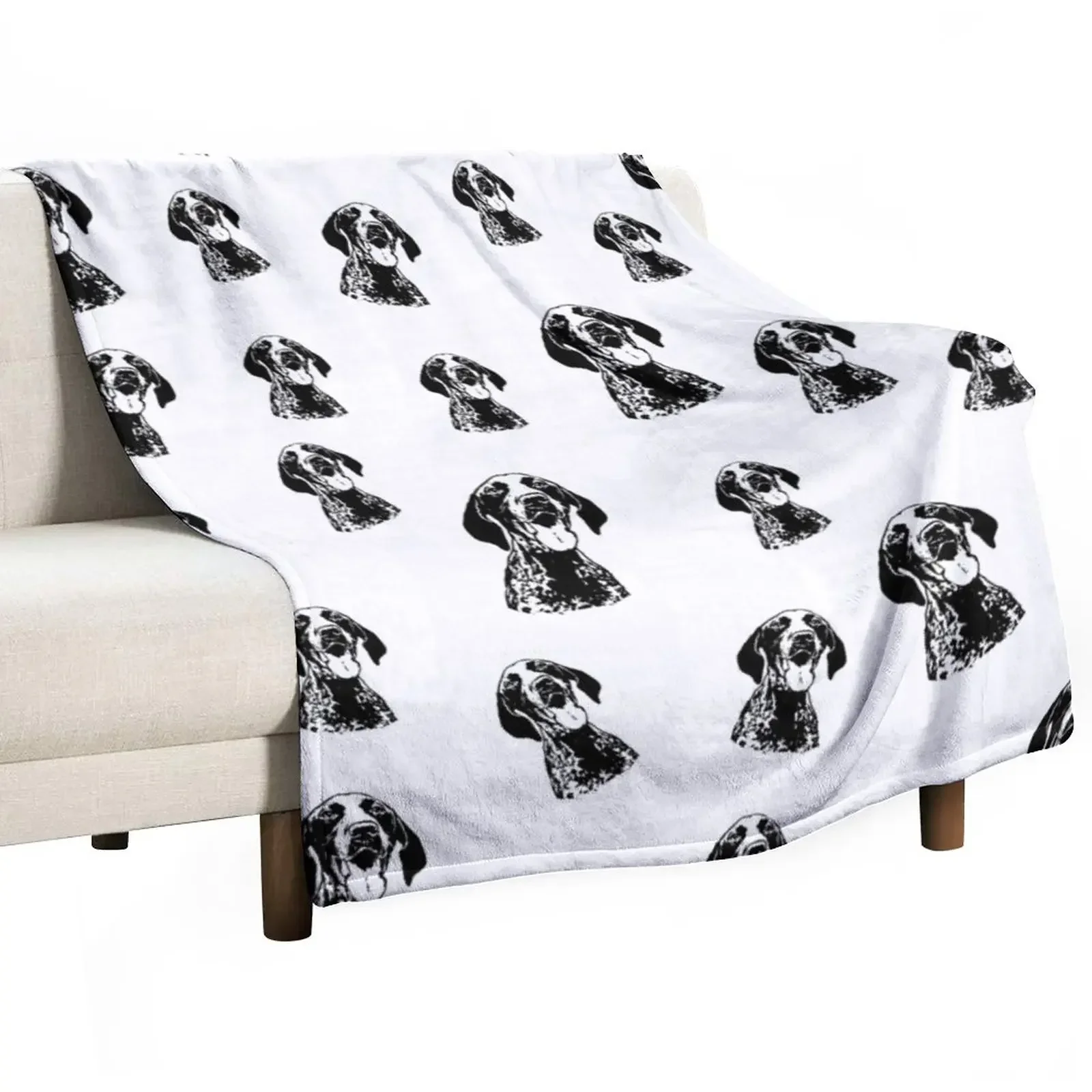 

SPECIAL GIFTS FOR THE GERMAN SHORTHAIRED POINTER DOG LOVERS GIFTS FROM MONOFACES FOR 2021 Throw Blanket Retros Blankets