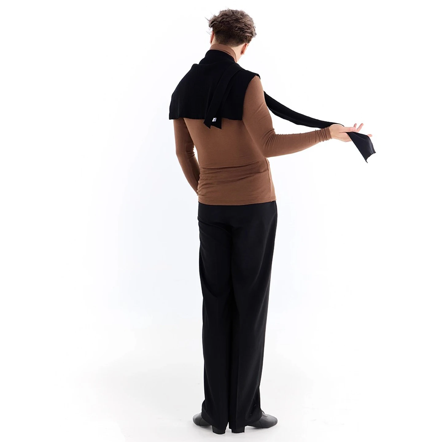 2025 New Latin Dance Accessories For Men's Tie Shawl Accessories Chacha Tango Dress Adult Male Latin Performance Wear DN22021