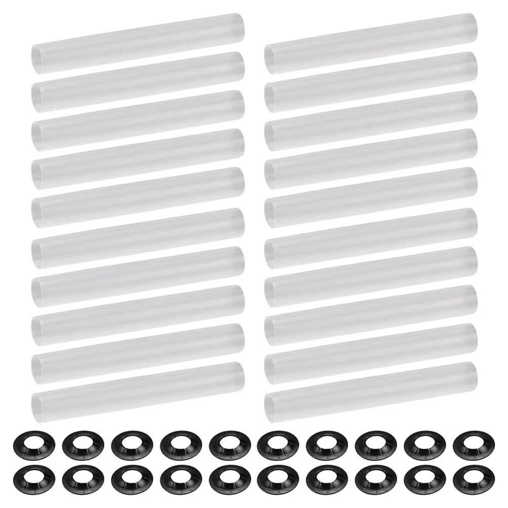 20 szt. Tulejek wahacza bramy garażowej, ciche rolki, uszczelki wału rolki 80 mm, kompatybilne z cichymi rolkami bramy garażowej, łożyska