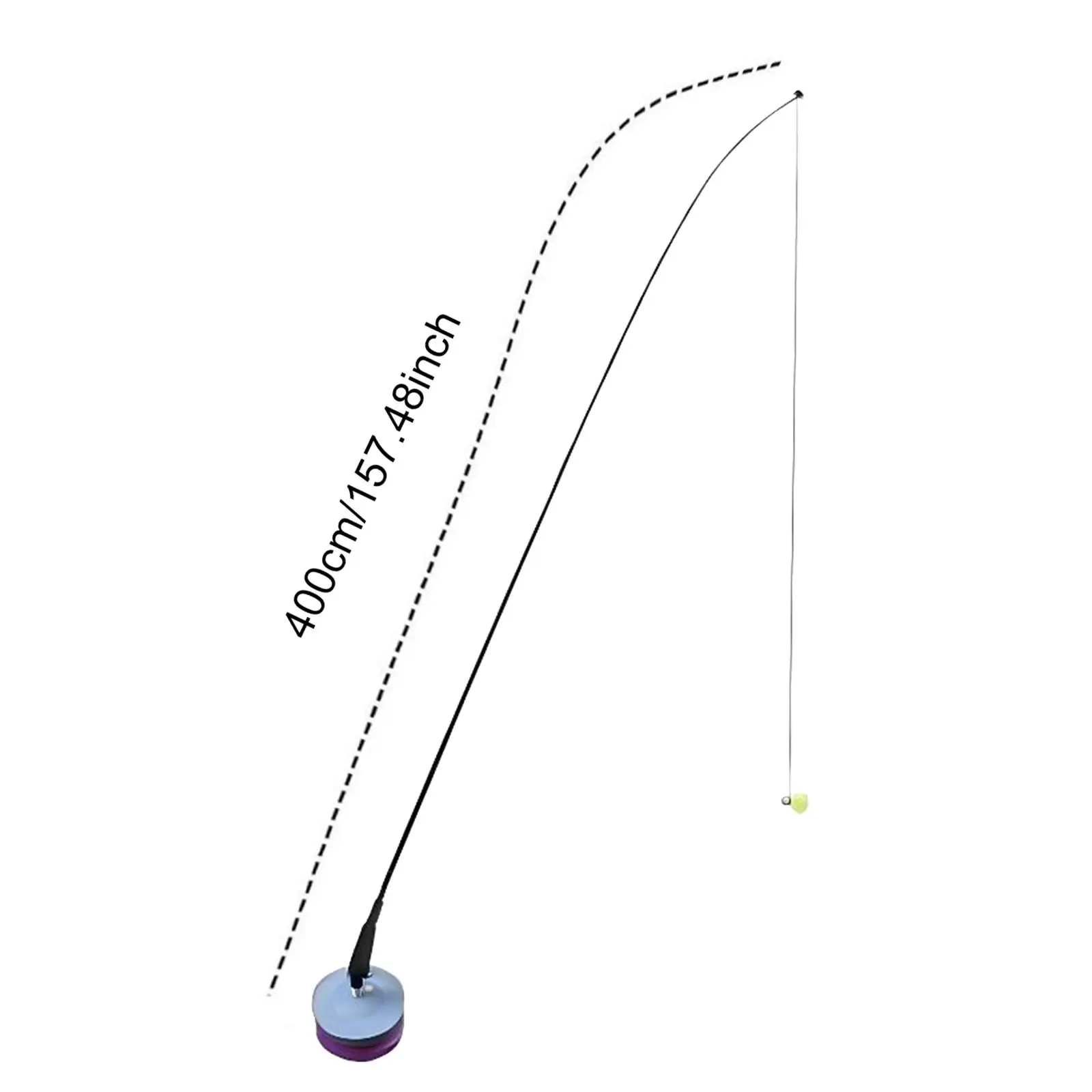 Badminton Training Kit Badminton Self Training Tool Portable Adjustable Height Badminton Rebound Trainer for Beginner Playing