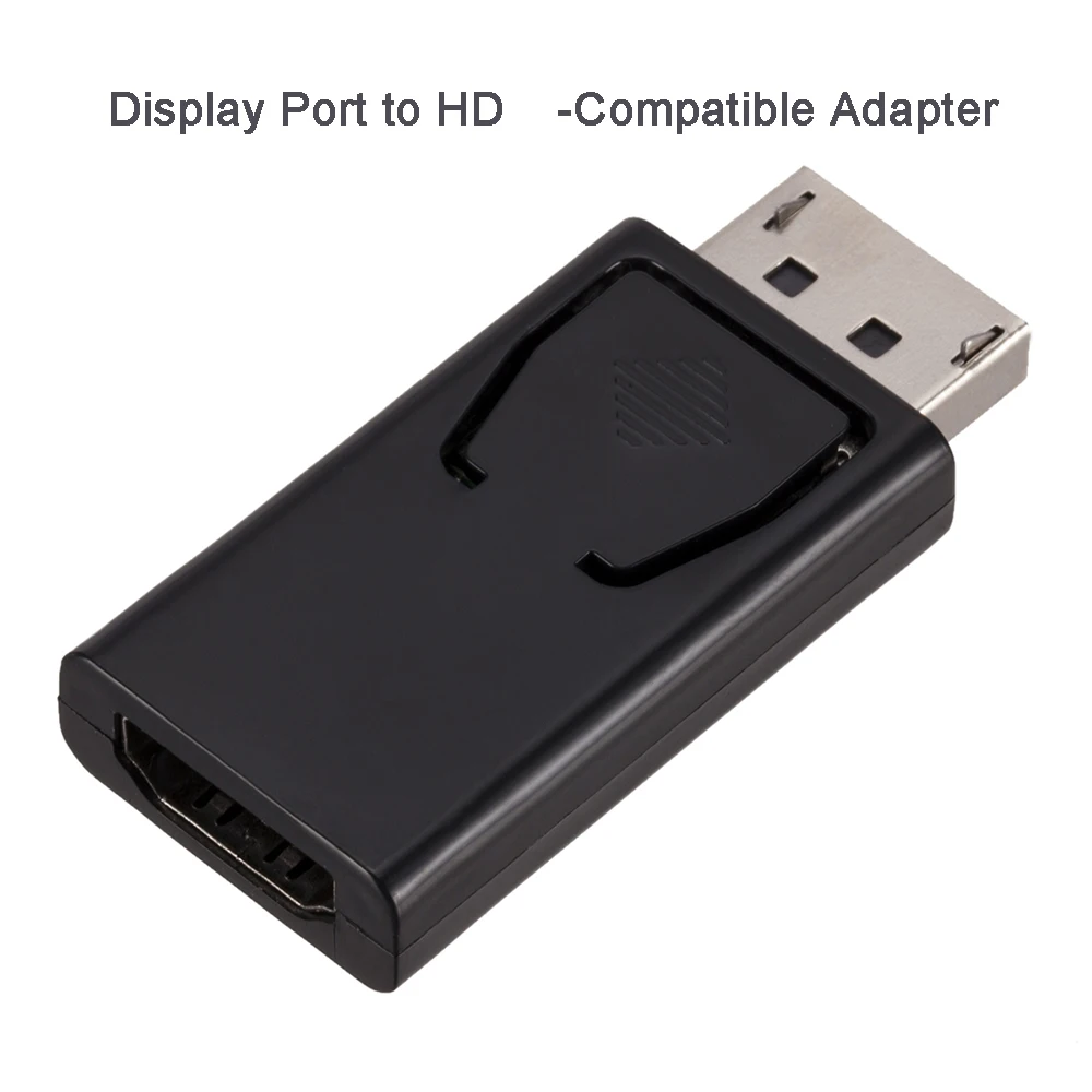 DisplayPort to HDMI-Compatible Signal Format Converter Adapter DP Male to Female HDMI-Compatible Video Audio Cable HD 4K 1080P