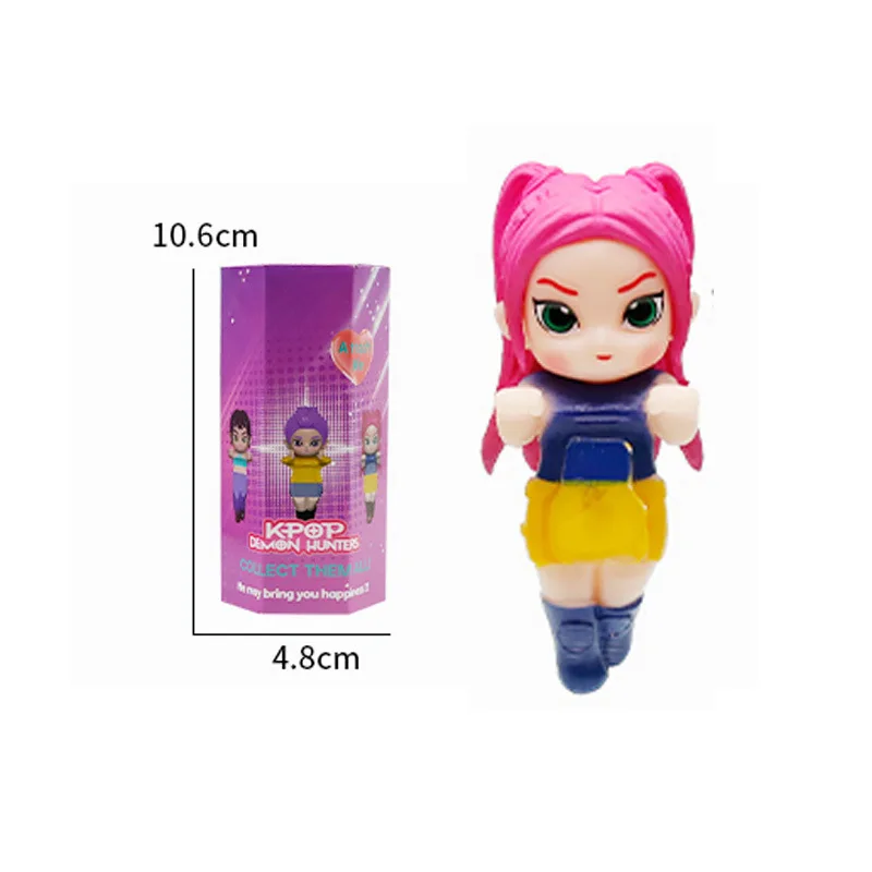 K-pop Demon Hunters Mini figure da collezione Scatola cieca Derpy Tiger Rumi Mira Zoey Sussy Doll Fan Gift Regali di compleanno di Natale
