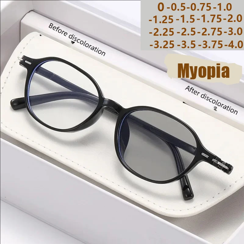 New Retro Oval Color-changing Glasses With A High-end Fashio