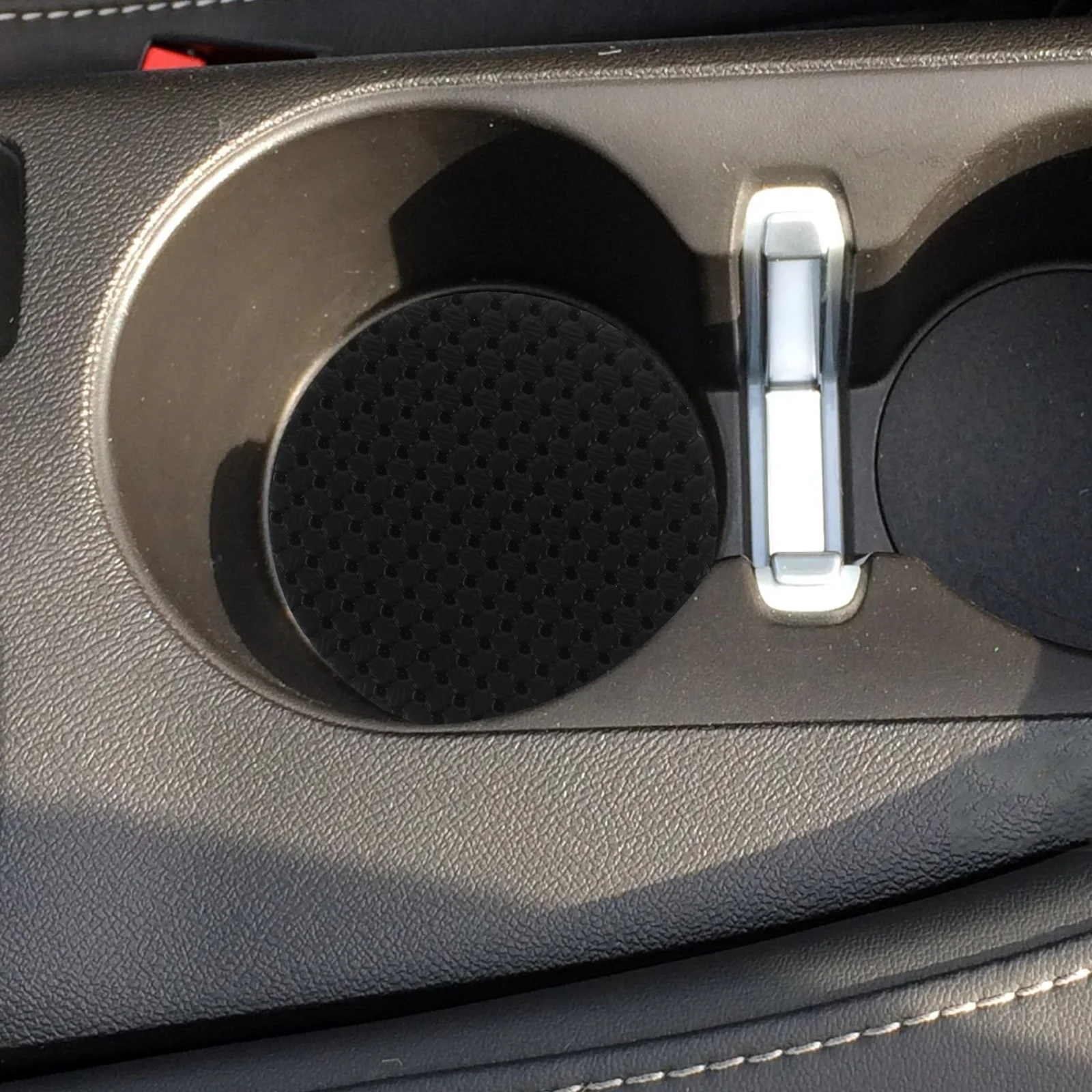 

Нескользящий коврик для автомобильного подстаканника из ПУ, водонепроницаемый, грязеотталкивающий, универсальный, для дома и офиса